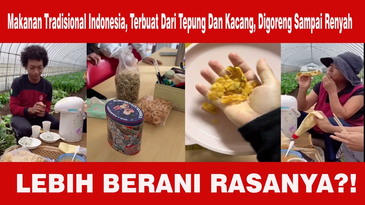 Bos Jepang Ga Berhenti Ngunyah Ketika di Kasih  Peyek Oleh Mas TKI Indonesia