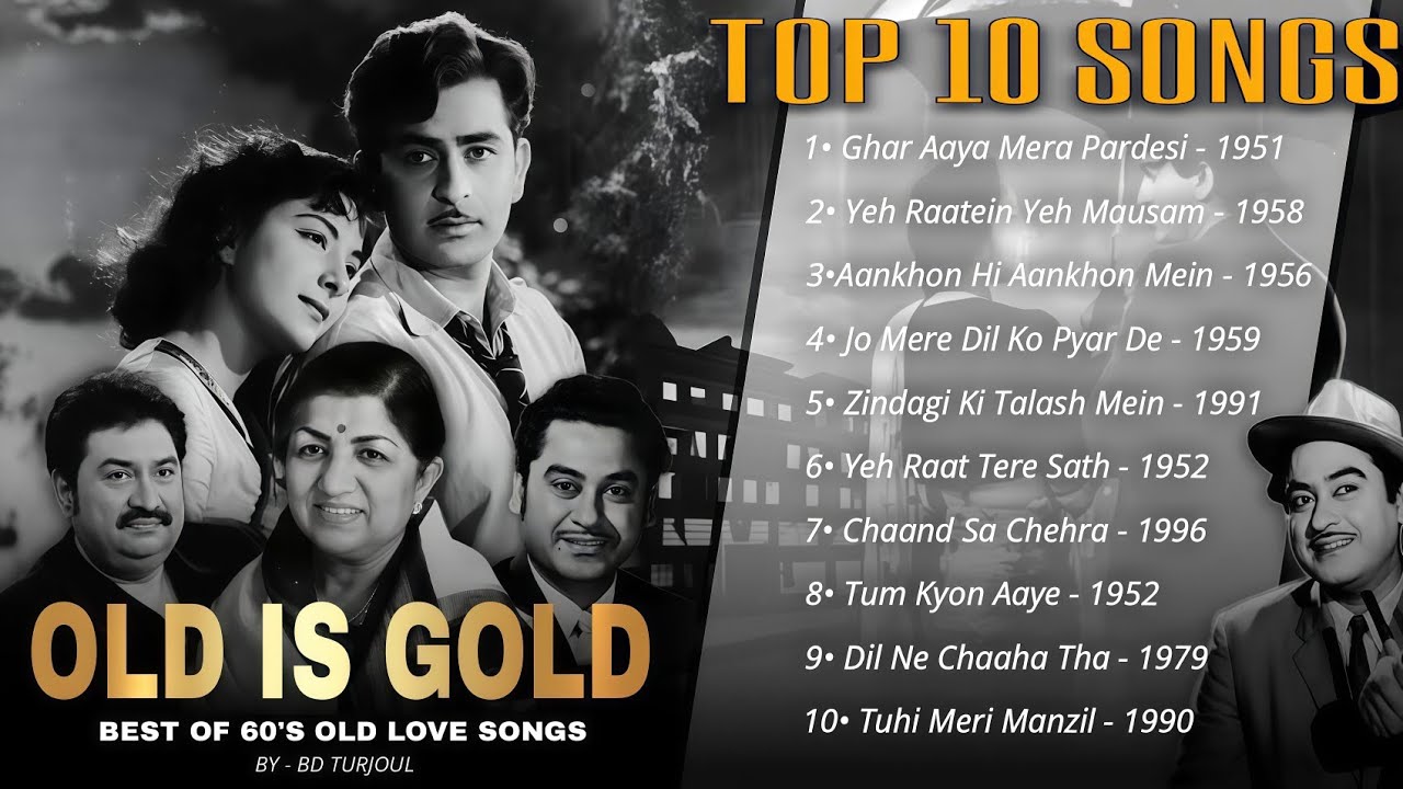 #Old Is Gold – Top 10 Evergreen Hindi Love Songs | Best of 60s 70s 80s 90s #Romantic nonstop mashups