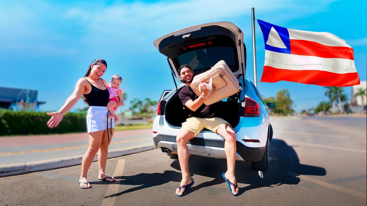 COMEÇOU A NOSSA VIAGEM PRA IR MORAR NA BAHIA🚗🏠❗