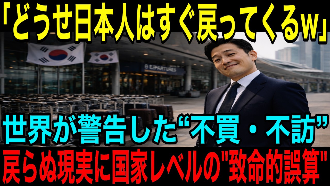 【海外の反応】「日本人は戻らない」海外メディアが注目していた沈黙の不買・不訪 韓国が初めて危機を認識した瞬間とは…
