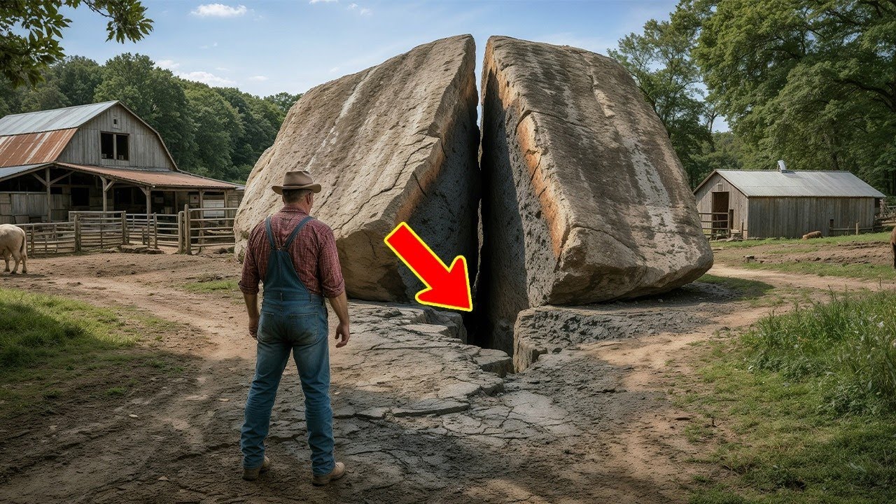 Огромный камень десятилетиями стоял на ферме — под ним скрывалась тайна советских времён СССР!!!
