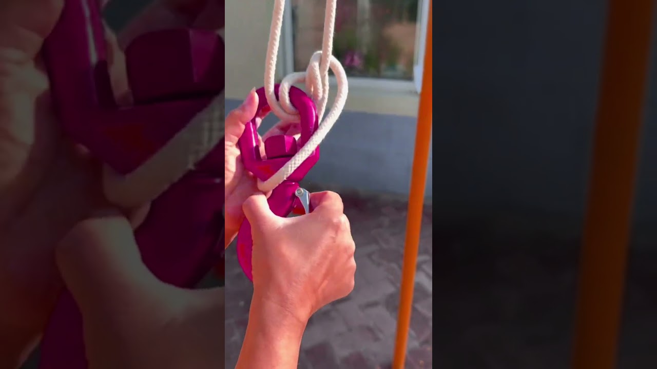 Rope knot for tying hook