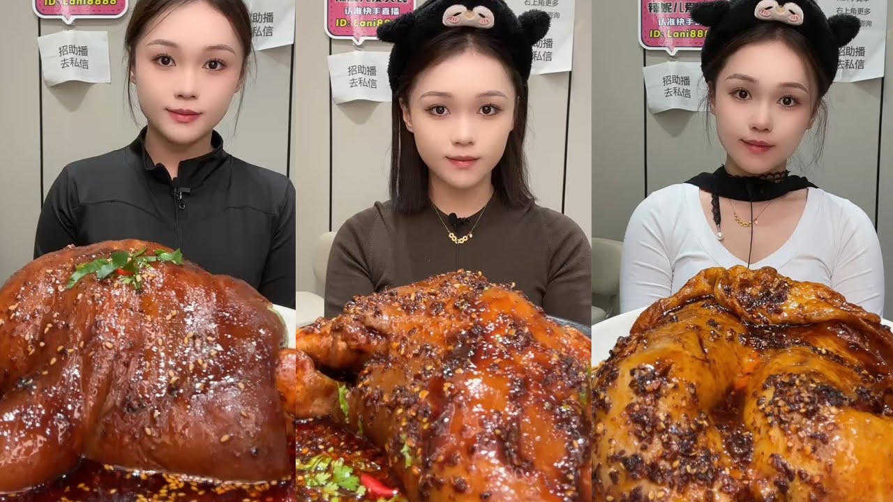 Mukbang #Spicy Noodles 🔥🍜 Pork 🤤 Meat 🍖🥓 Beef Chicken 🍗#food #beef #noodles