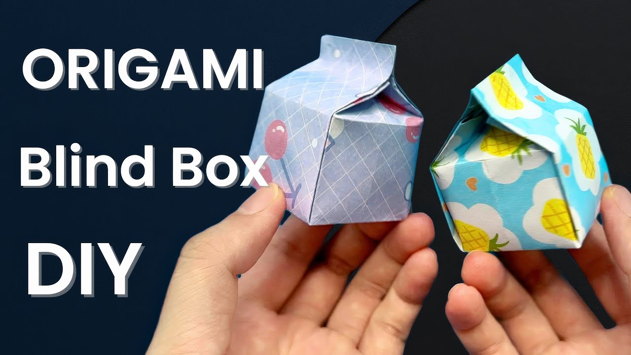 Easy Origami Blind Box Gift Box with One Sheet of Paper