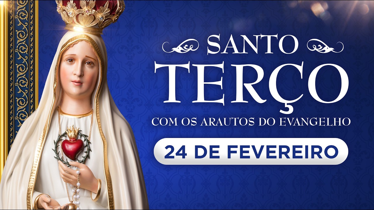 Santo Terço diário | Terça-feira, 24 de fevereiro | Mistérios dolorosos #rosário