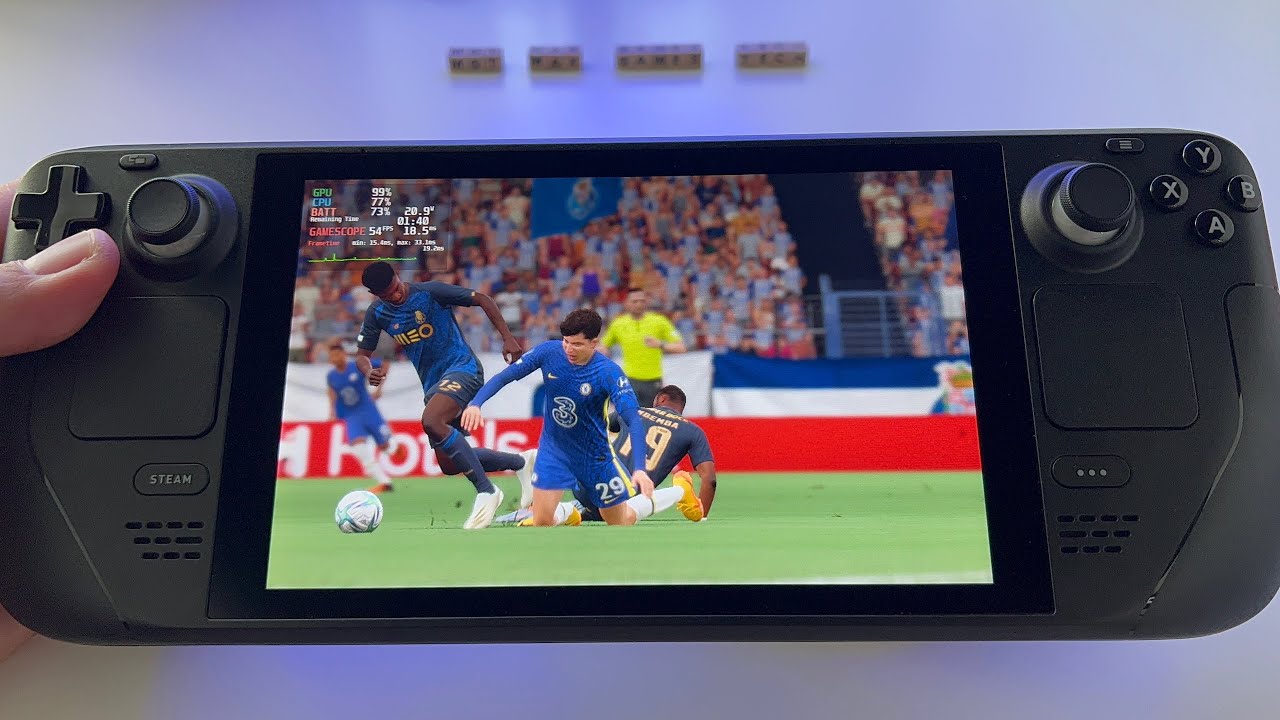FIFA 22 - Steam Deck handheld gameplay (ultra max graphics)