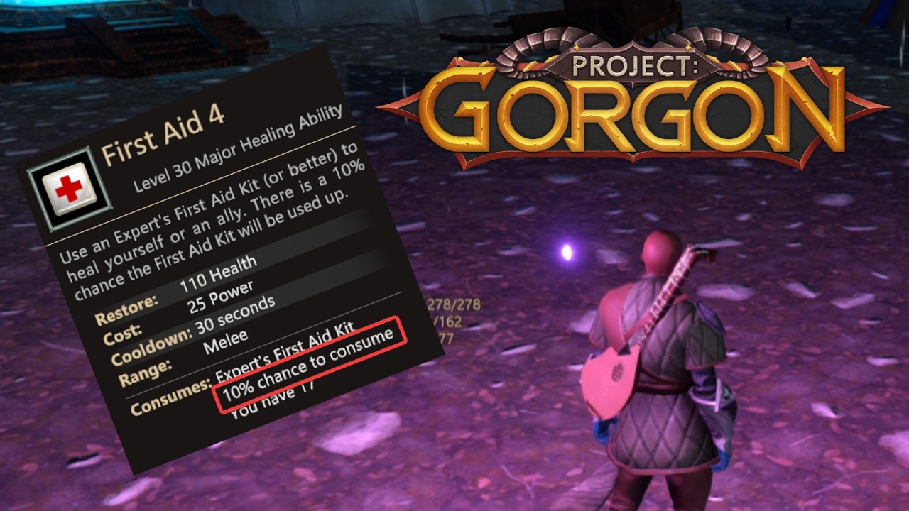 How does First Aid work in Project Gorgon?