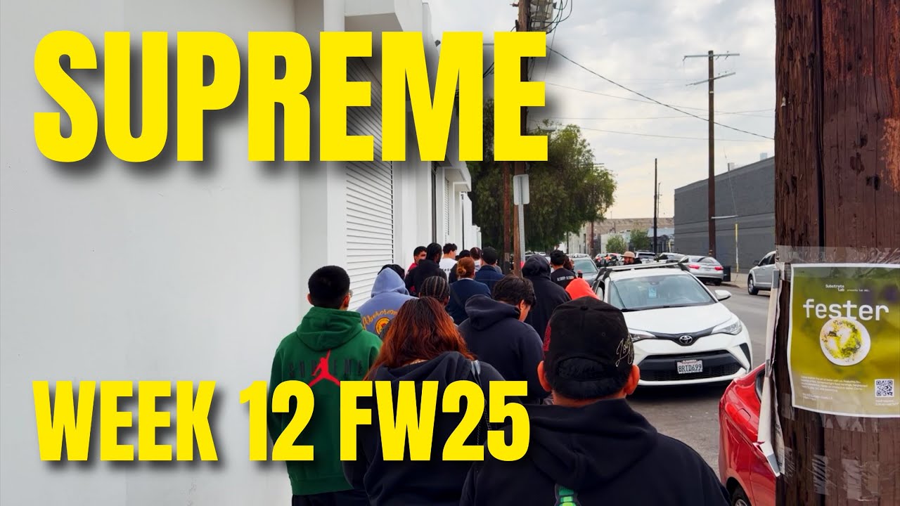 Видеоблог Supreme Week 12 FW25 в магазине (коллаборация Anti Hero)