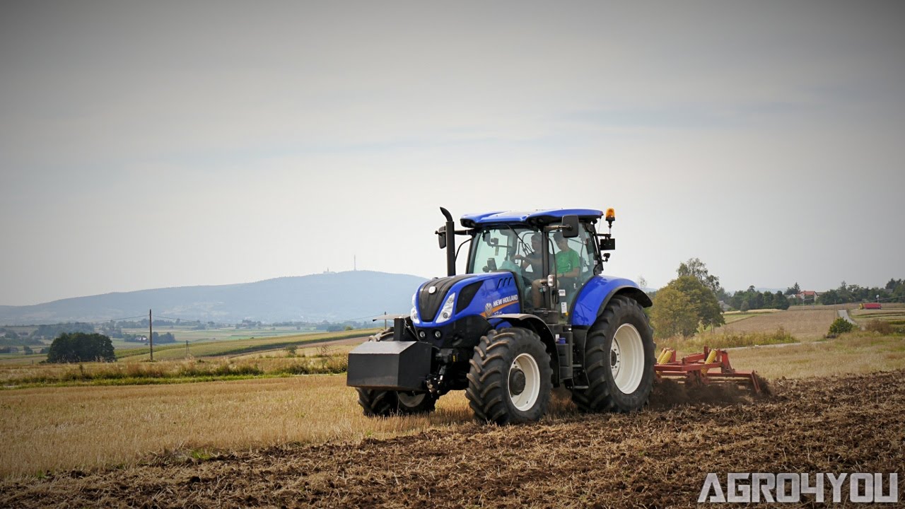 Gruberowanie 2016 z New Holland T7 175 Gruber 7  Łap [GoPro4] Świętokrzyskie