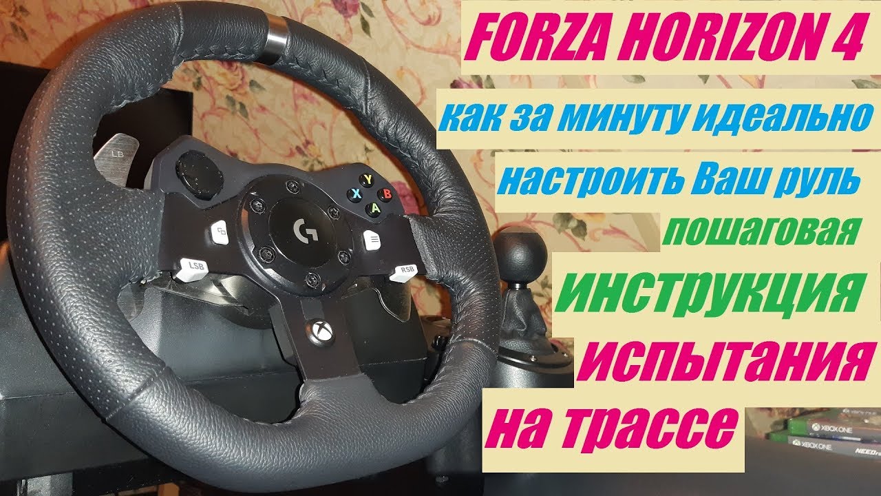 КАК  ИДЕАЛЬНО НАСТРОИТЬ ВАШ РУЛЬ В FORZA HORIZON 4