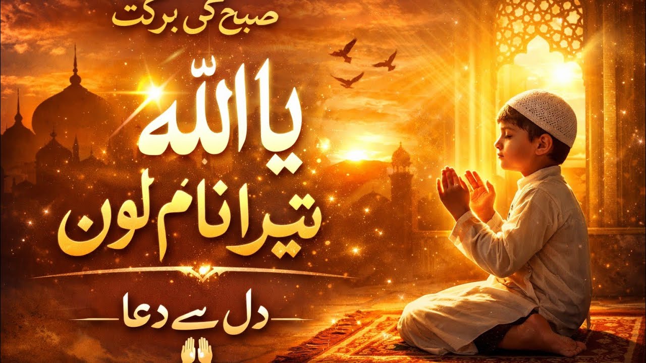 صبح کی برکت | یا اللہ تیرا نام لوں | دل سے دعا ❤️🤲