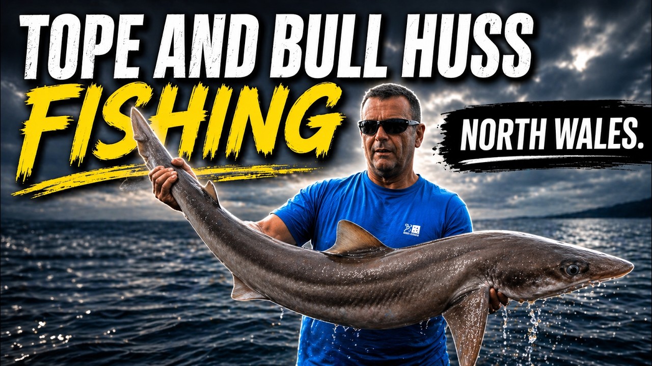 Tope and Bull huss fishing 🐬 sea fishing north wales.