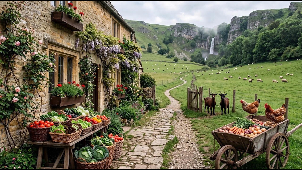 Life in the World’s Most Beautiful Village – Harvesting Fruits, Vegetables & Milking Cows