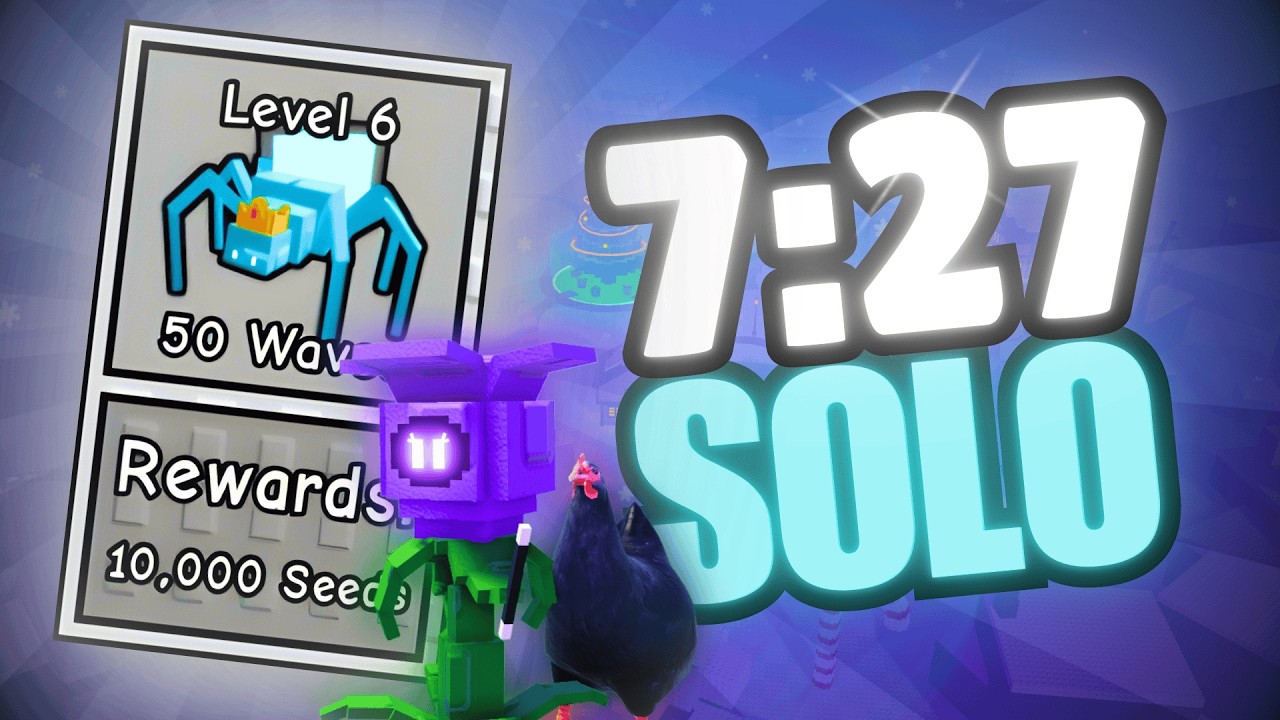 7:27 Winter Wonderland (SOLO) | Garden Tower Defense