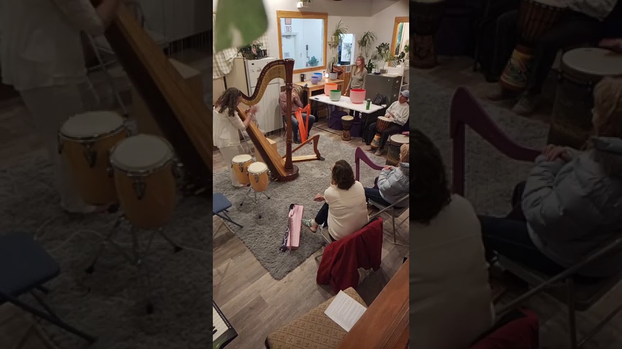 Healing Tone Harp & Drum Circle in 528 HZ