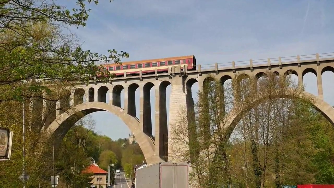 Viaduct in Krnsko-Technical Monument. Technick&aacute; pam&aacute;tka. पुल - तकनीकी स्मारक