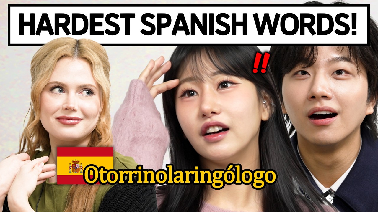 How does Spanish sounds to Koreans? Try MOST HARD Spanish Accent!🇪🇸