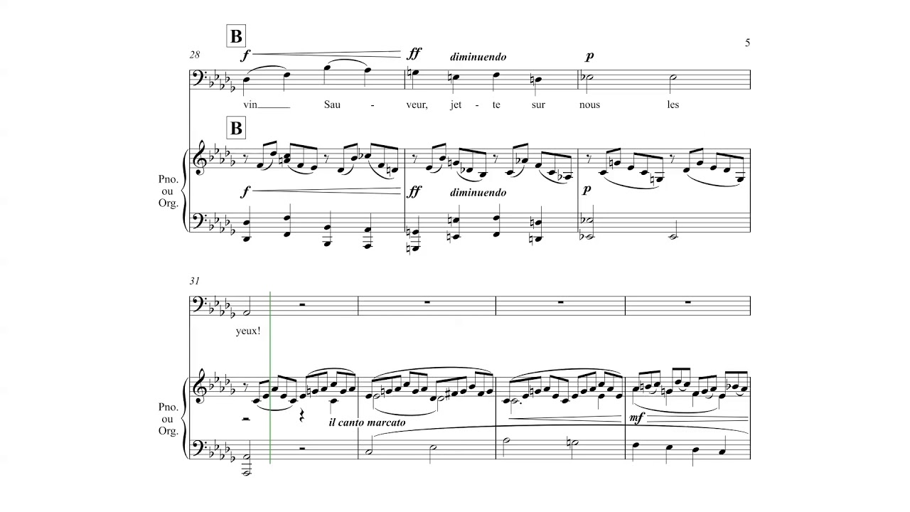 Basse - Cantique de Jean Racine, G. Fauré