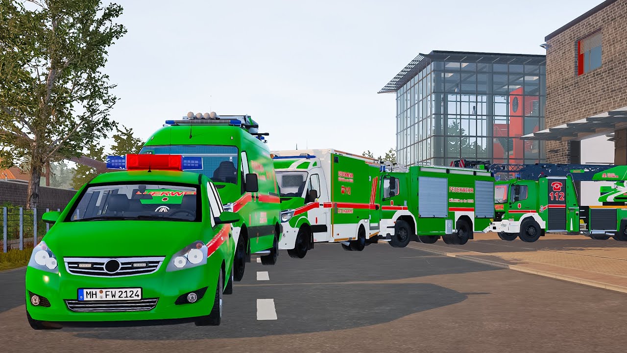 Green Emergency Call 112 &ndash; Bonn Police & All Firefighters Rapid Response! 🟢🚓🚒 4K Ultra