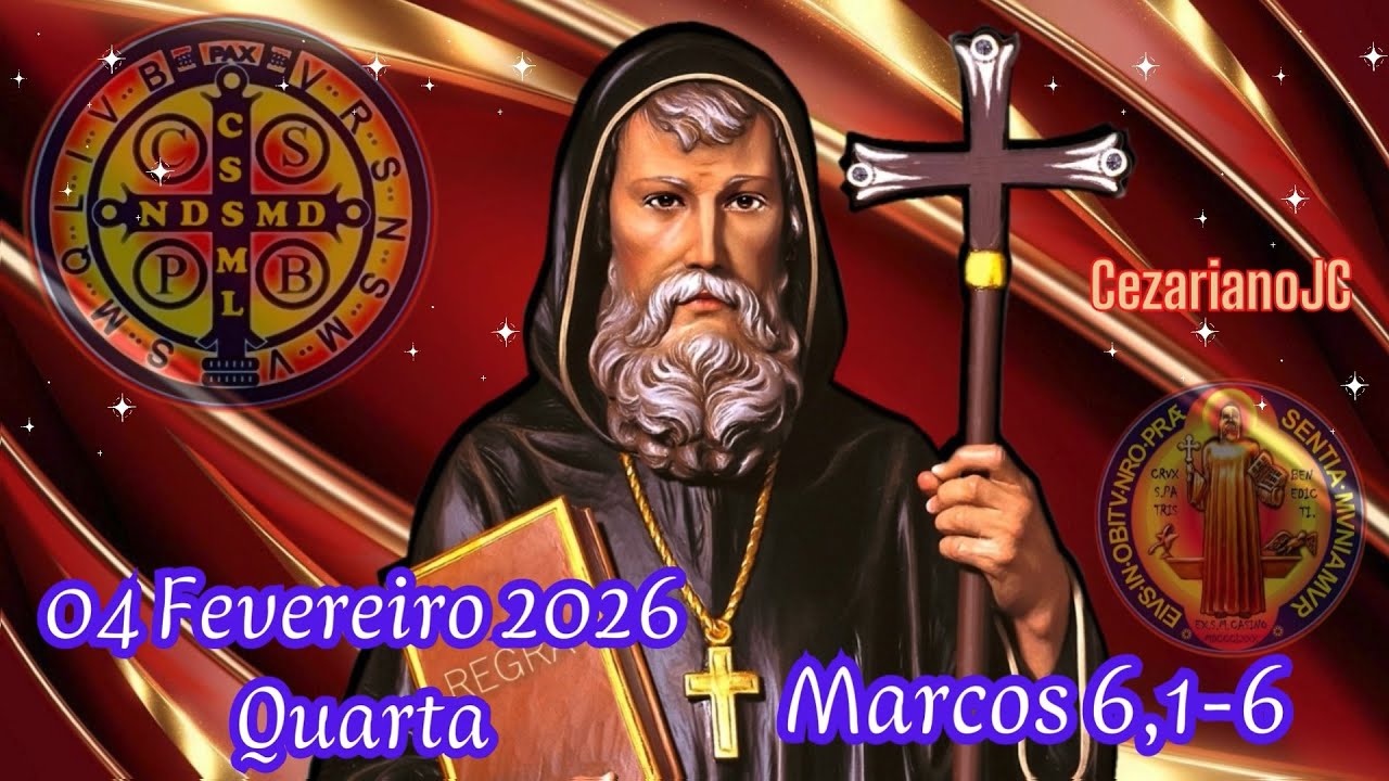 EVANGELHO DO DIA 04 DE FEVEREIRO 2026 - QUARTA - MARCOS 6,1-6
