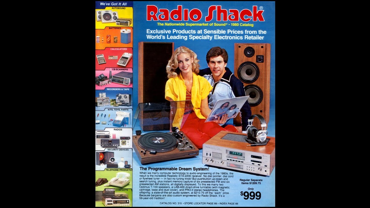 1980 RadioShack - The National Supermarket of Sound Catalog #315
