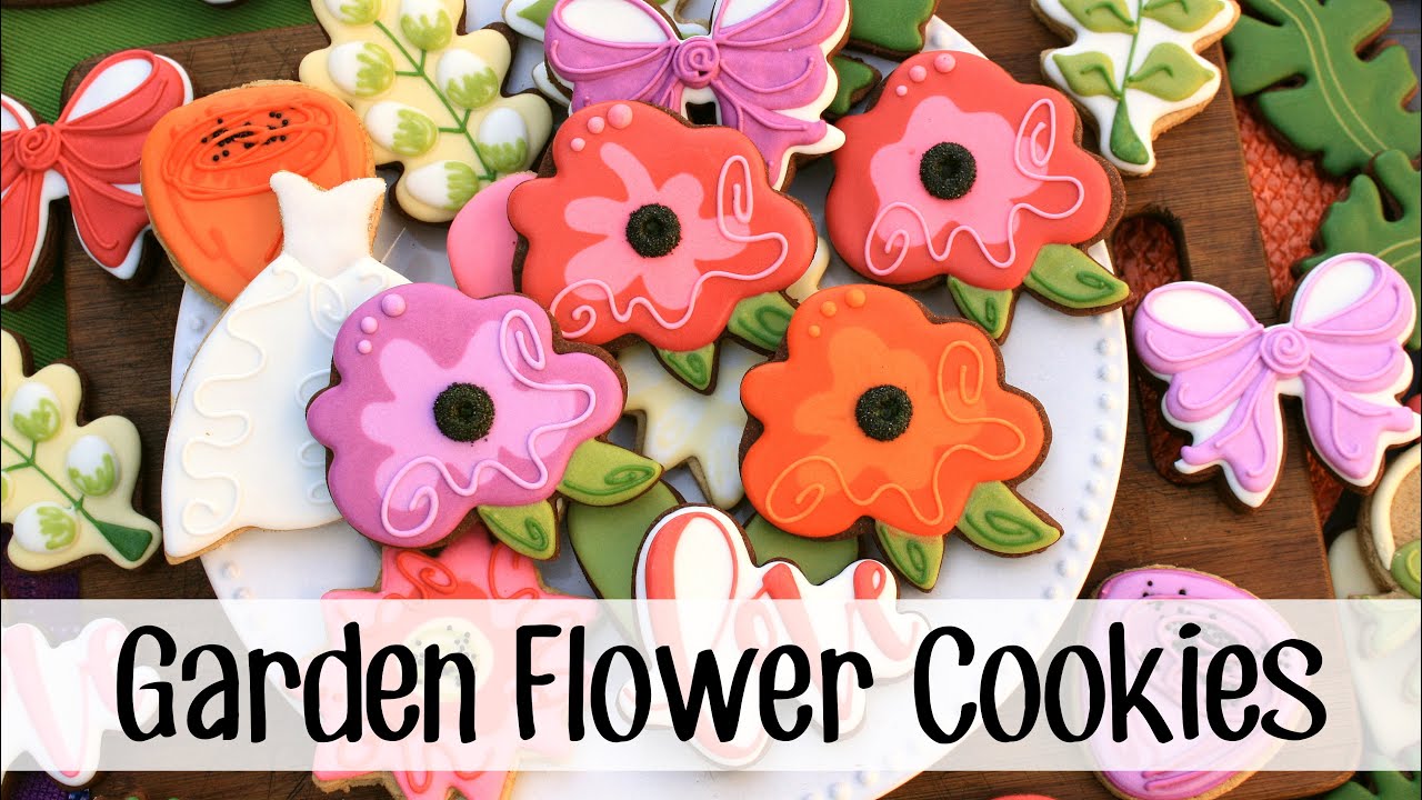 How to Make Decorated Garden Flower Sugar Cookies