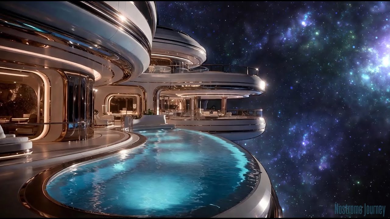 Deep Space Drift Pool 🌠 | Calm Cosmic Sounds | Sleep • Focus • Relax | Space Soundscape | 4K
