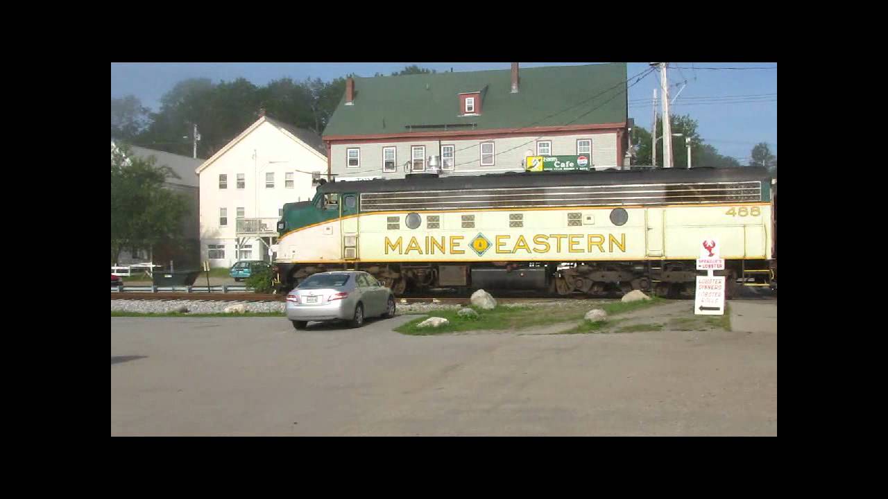 Maine Eastern Railroad FL9 488 in Wiscasset, Maine