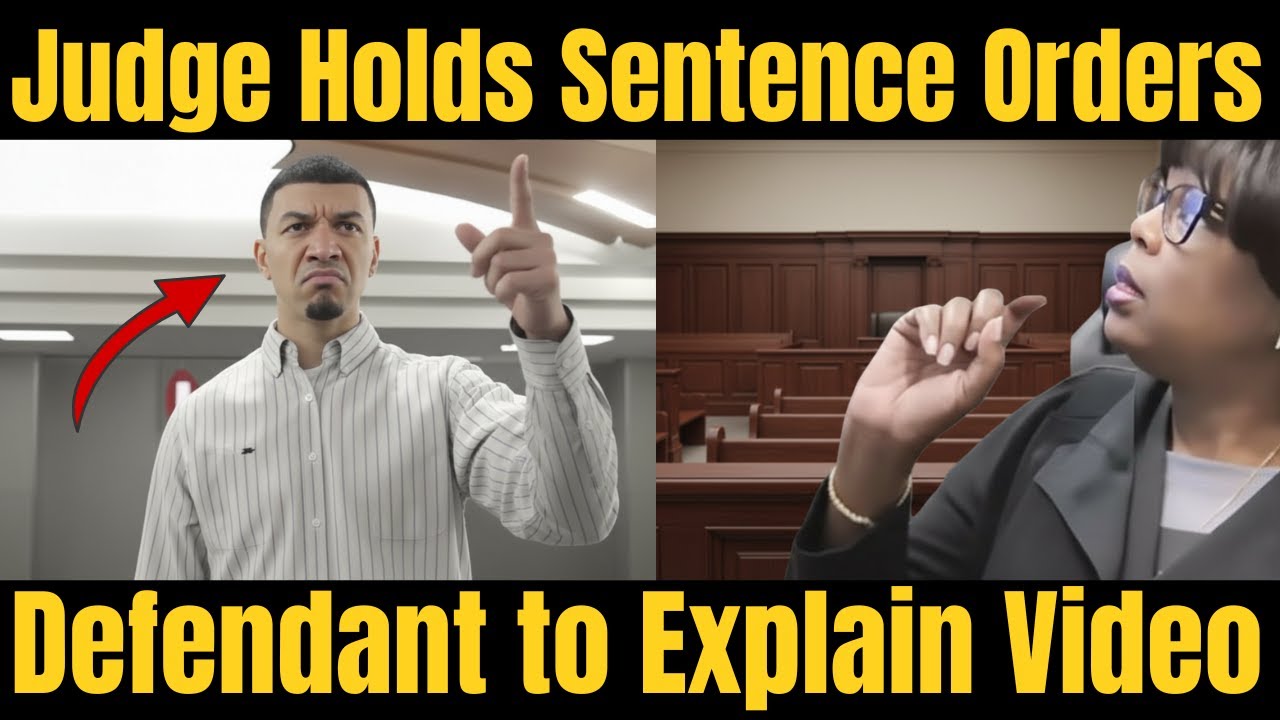 Judge Holds Sentence, Orders Defendant to Explain Video$#courtjustice #viralcourt#courtcam