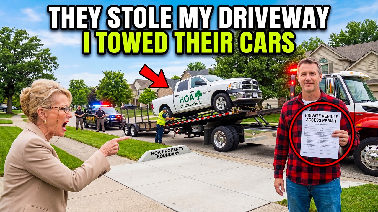 HOA Stole My Driveway Overnight — 24 Hours Later, Their Cars Were Impounded on My Order