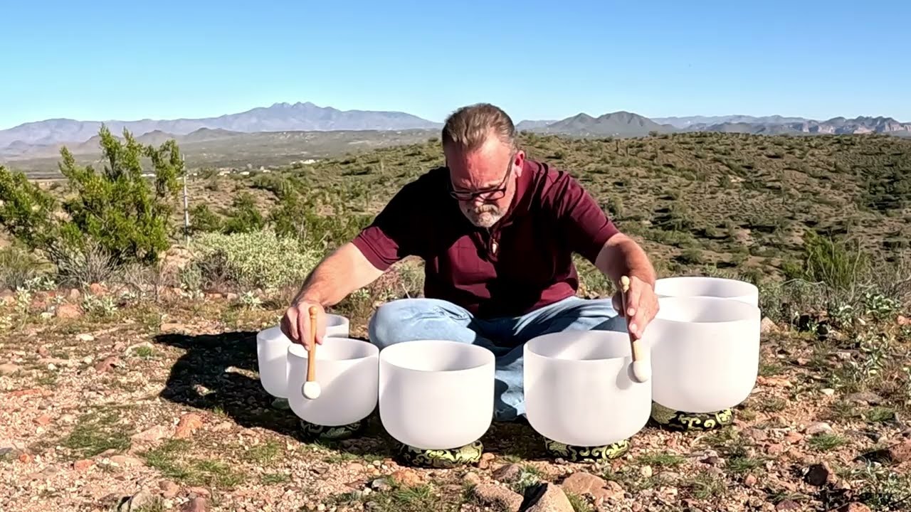 Calming Mountain Vista Singing Bowl Sound Bath