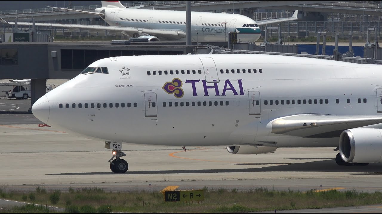 Thai Airways Boeing 747-400 HS-TGX [KIX/RJBB]