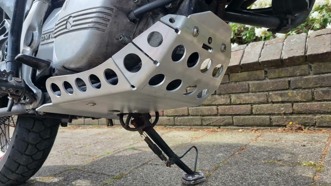 Skid Plate Lightweight on a BMW F650 Funduro by Hospers Engineering