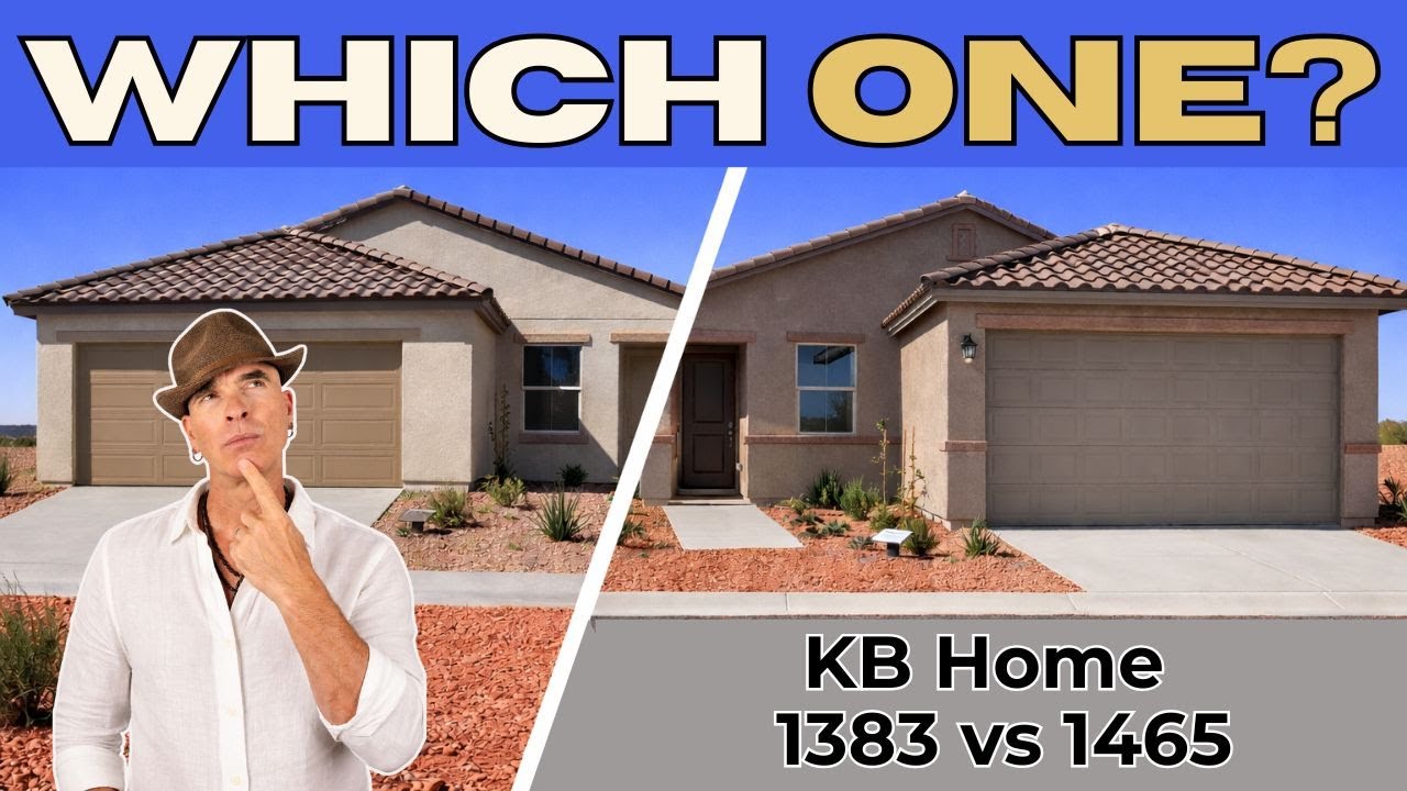 Which KB Home Floor Plan Is Better? | 1383 vs 1465 | Tucson New Construction | Mirador Ridge