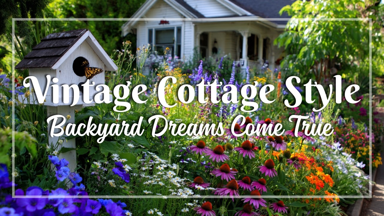Luxurious Yet Rustic Backyard Cottage Garden Makeover 🌿 | Vintage Charm Landscaping Ideas