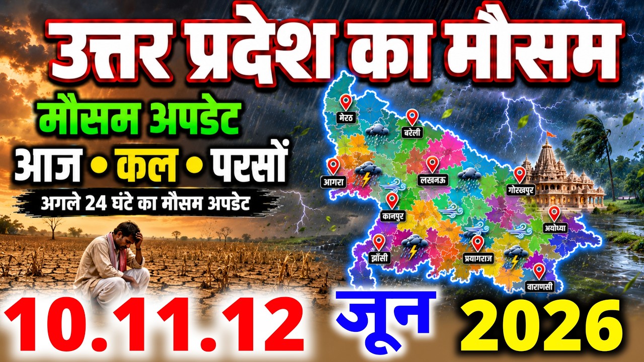 Uttar Pradesh Mausam Samachar | कई जिलों में बारिश की नई गतिविधियां हुईं तेज | Up Weather