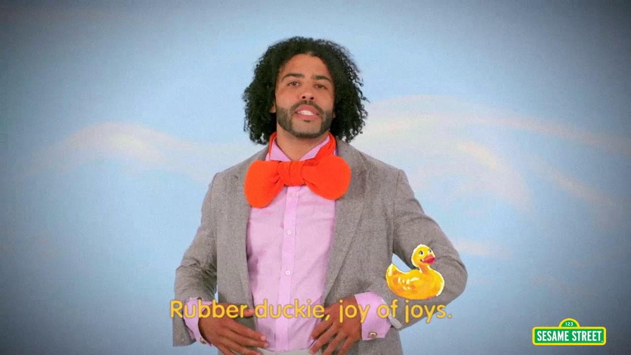 Daveed Diggs sings Rubber Duckie but every time he says 