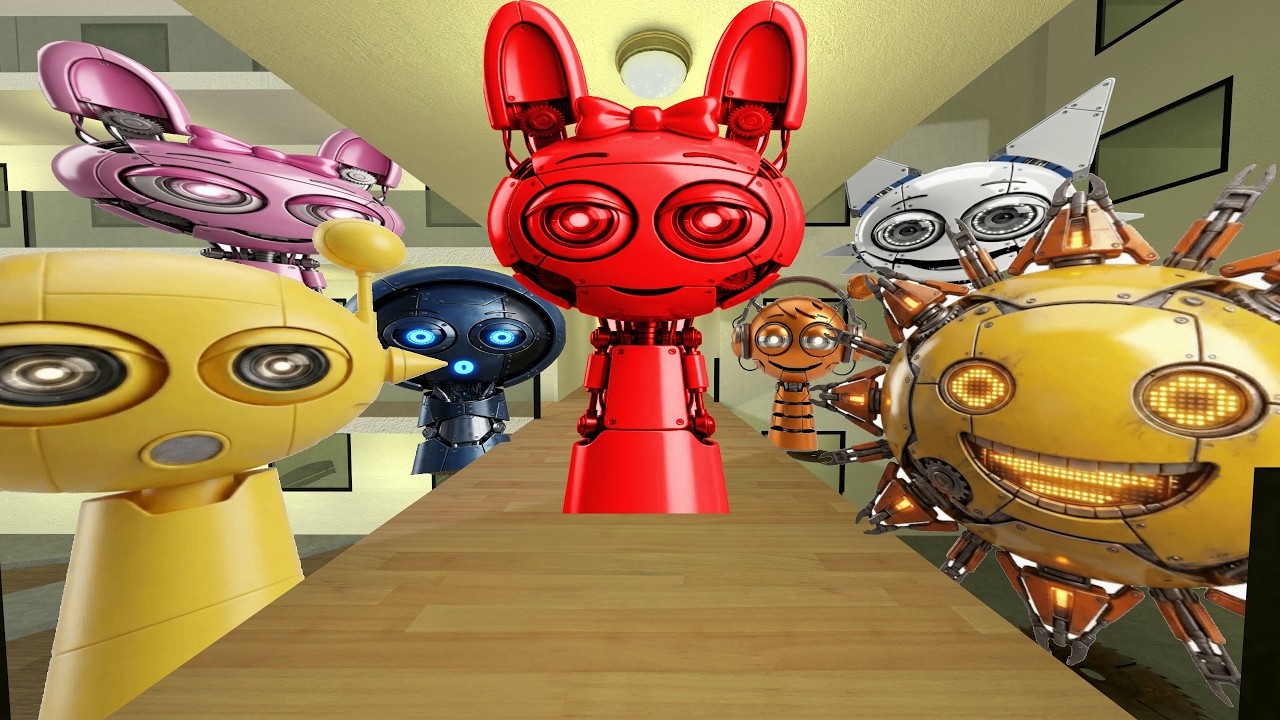 Corrupted Sprunki Pinky And All Sprunki Phase Robotic Nextbot Gmod