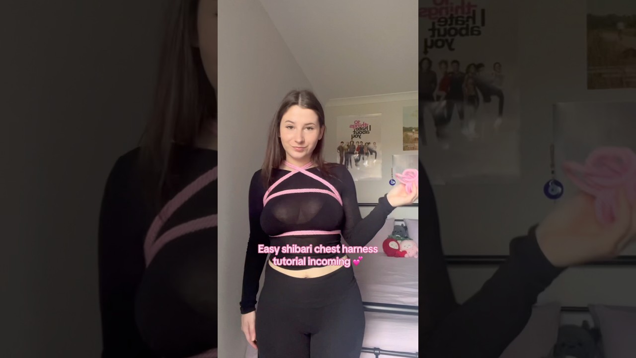 Easy and super cute! Shibari chest harness tutorial 💕 