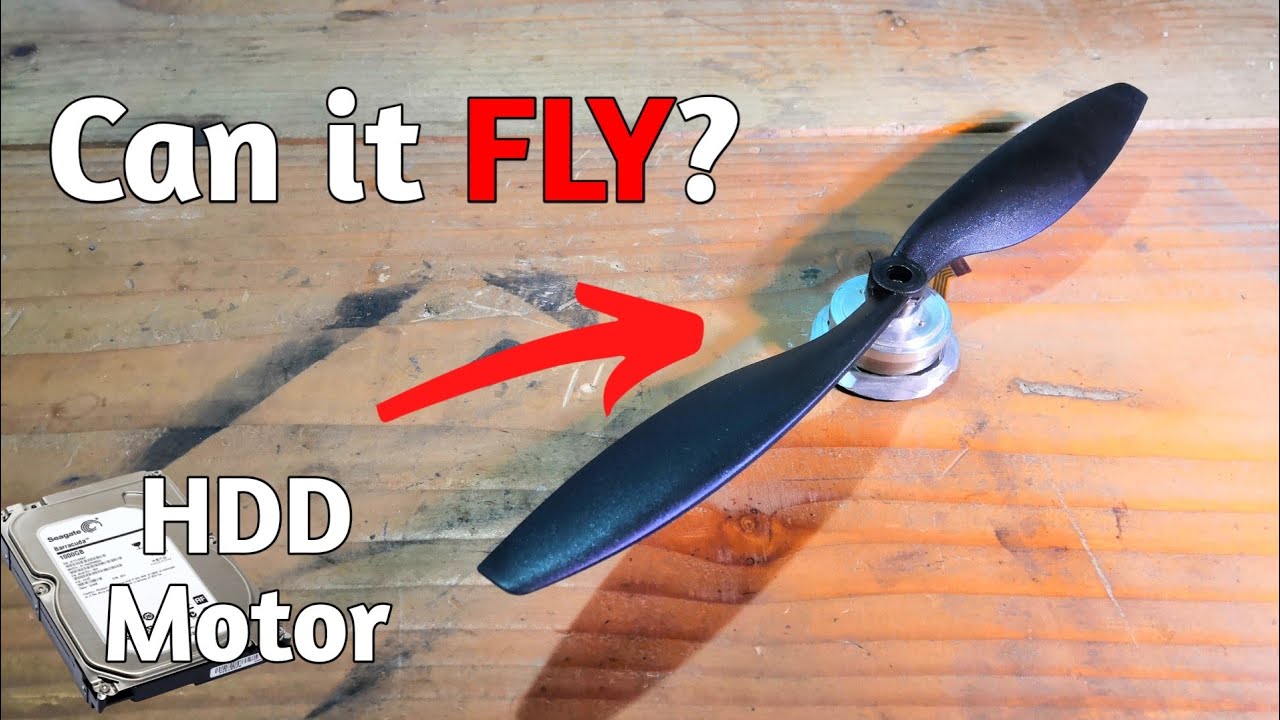 Making a computer hard disk motor to FLY | running a hdd motor