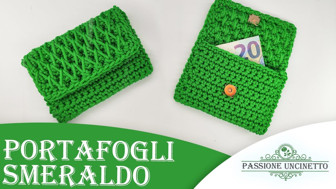 TUTORIAL: Portafogli/ portacarte Smeraldo 💚