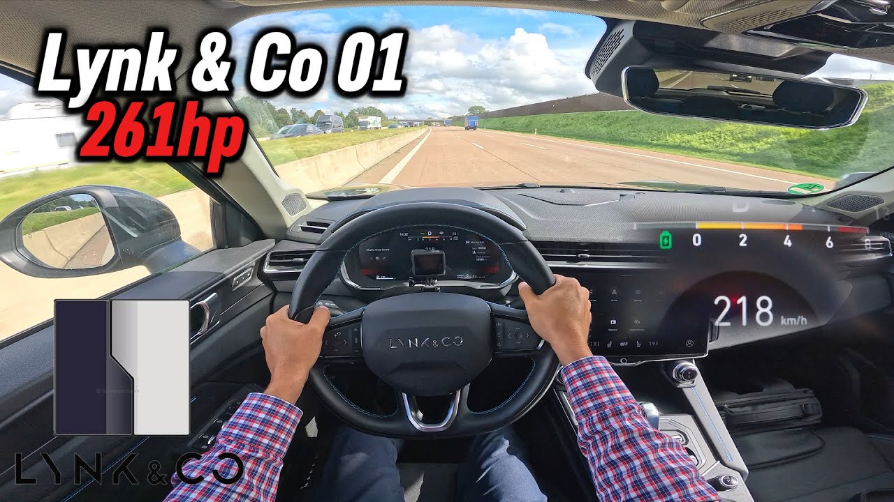 2022 Lynk & Co 01 1.5 Turbo Plug-in Hybrid (261 hp) | POV Autobahn Test Drive in Germany