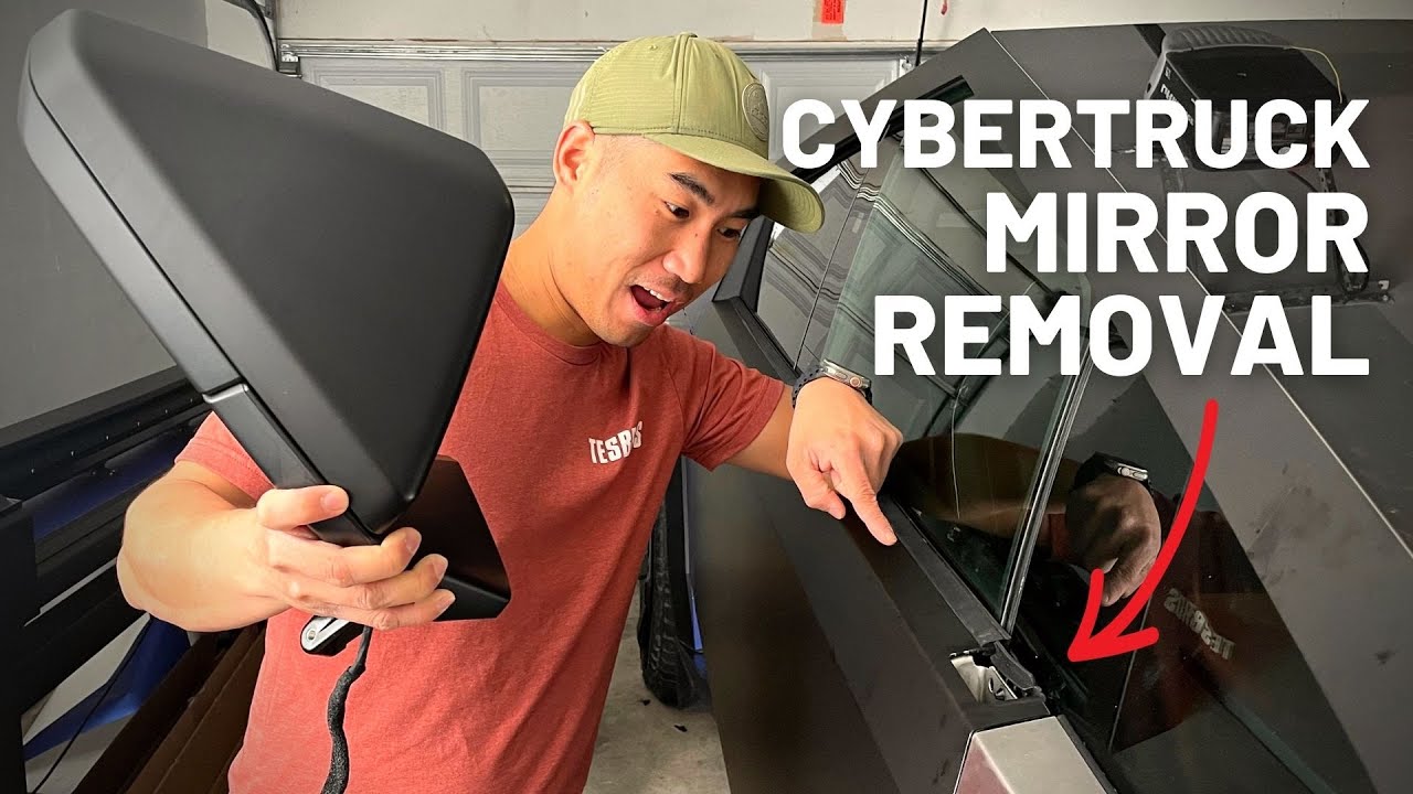 How To Remove Cybertruck Side Mirror - Foundation Series - DIY Easy Removal