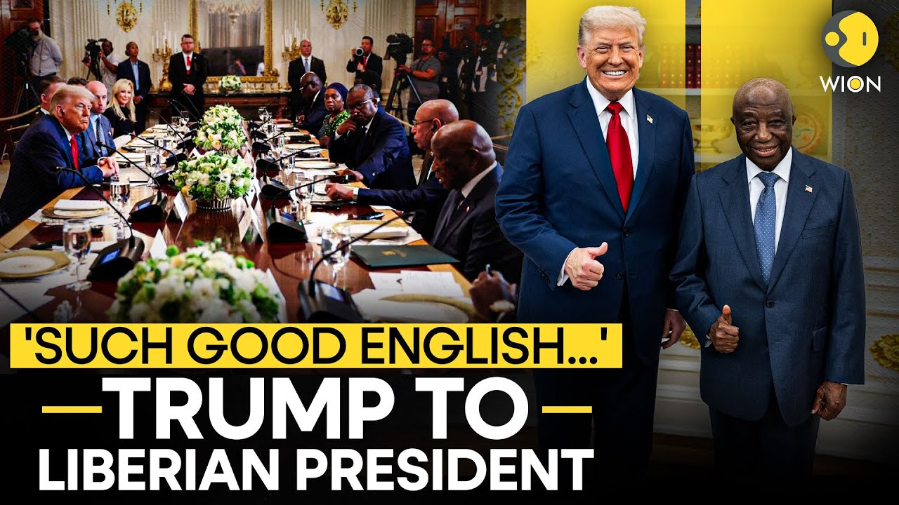 Trump To Liberian President: 'Where Did You Learn English?' | Trump-Joseph Boakai | WION Originals