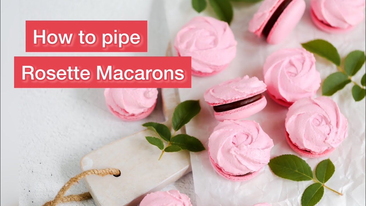 How to pipe Rosette Macarons