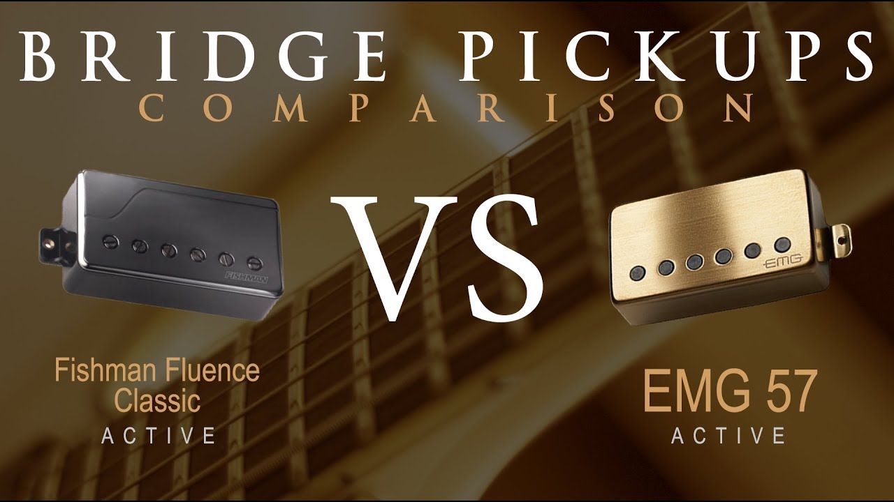 FISHMAN Fluence Classic vs EMG 57 - Active Bridge Pickup Guitar Comparison / Demo