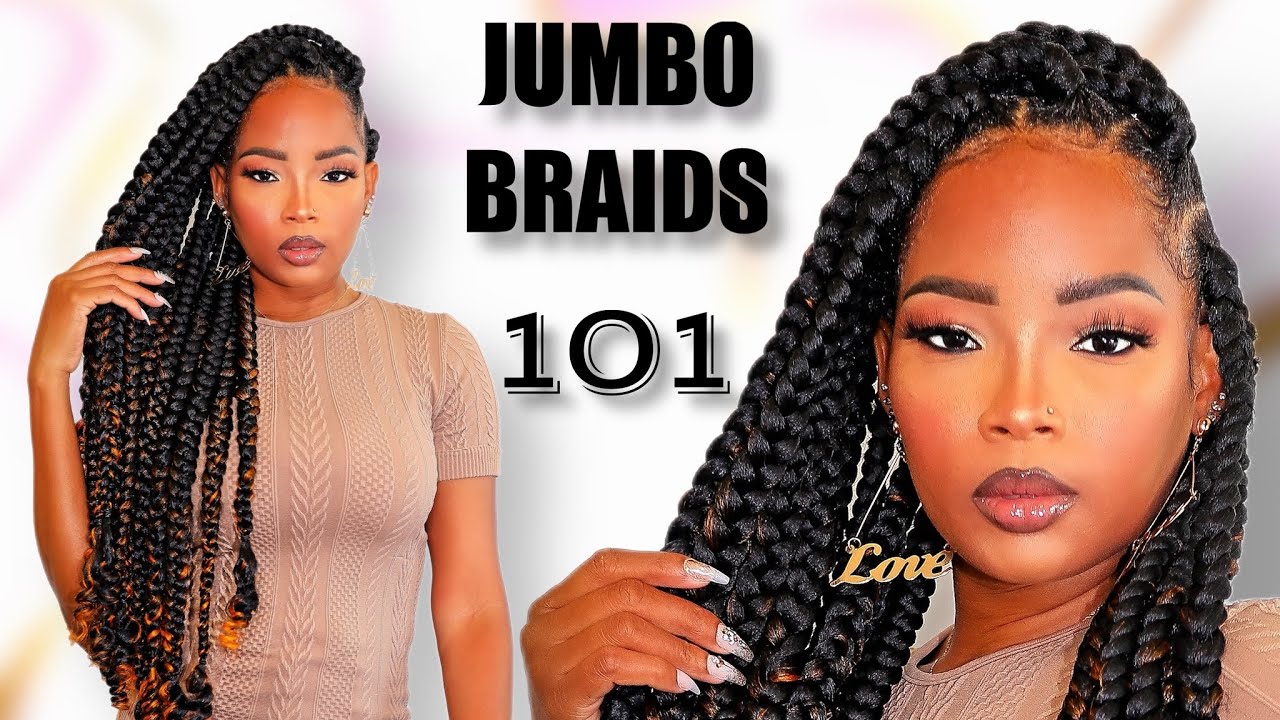 How To: Rubber Band Method Jumbo Box Braids ft. BTL Scalp Oil
