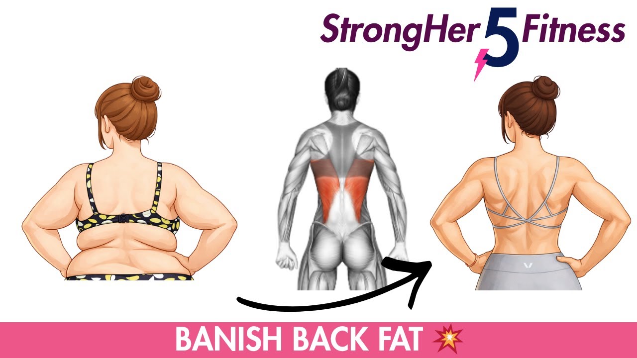 Banish Back Fat 💪 5-Minute Upper Body Workout to Tone Back & Arms | No Equipment