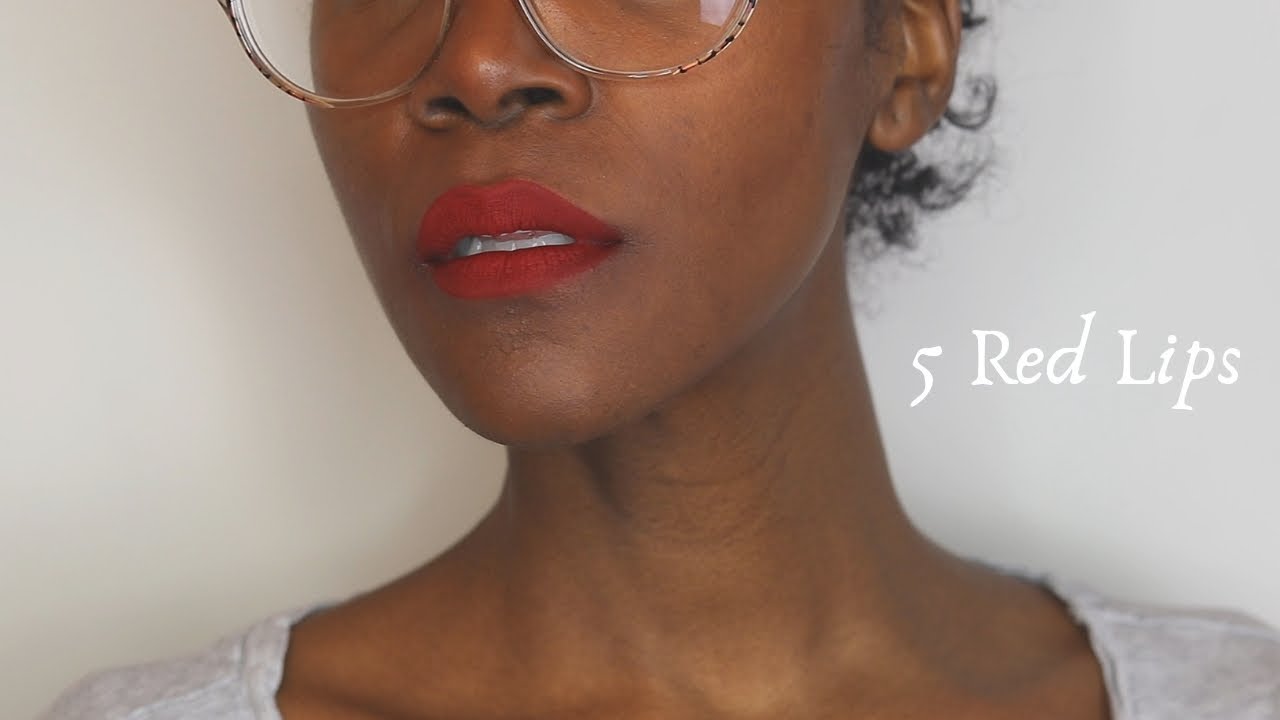 5 Red Lips: Kat Von D, Pat McGrath, Charlotte Tillbury, M.A.C., ColourPop