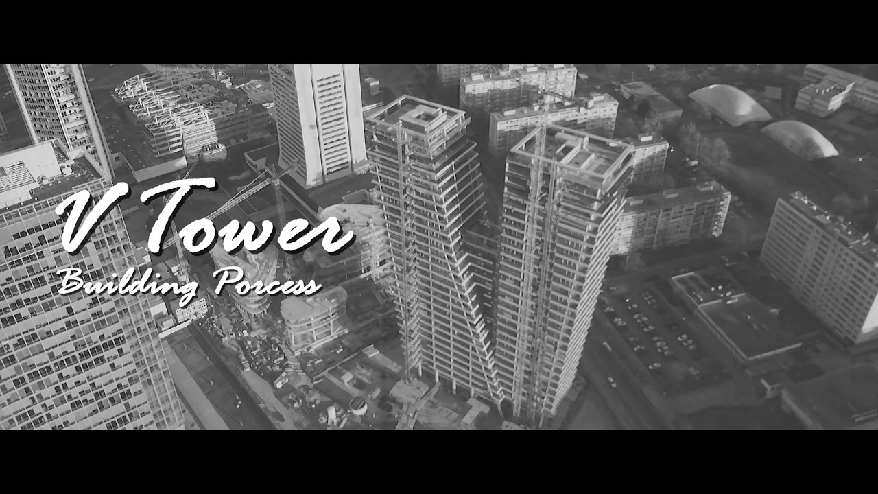V Tower - Construction Process (Highest Residential Building in Czechia)